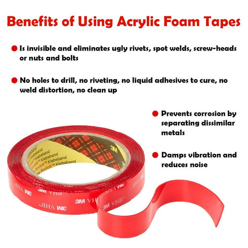3M Heavy Duty Mounting Double Sided Tape , Clear